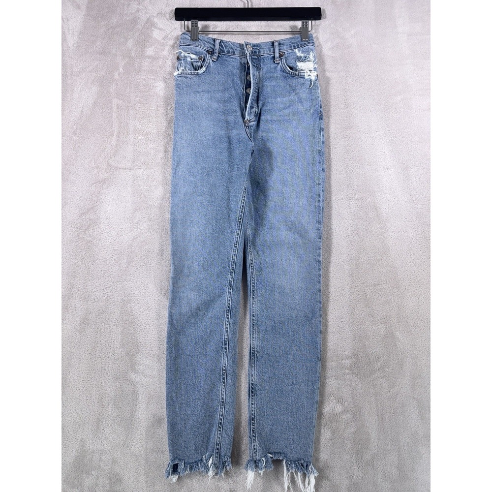 Agolde Nico Jeans Womens 26x28‎ Blue Wash High Rise Skinny Denim Stretch